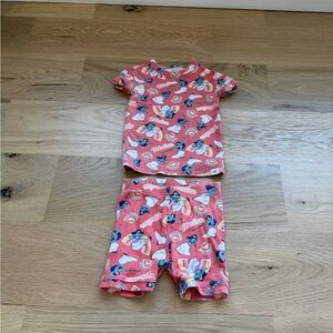 Disney Gap Mulan Baby Girls Toddler 2pc Pajama Shorts and Shirt Set